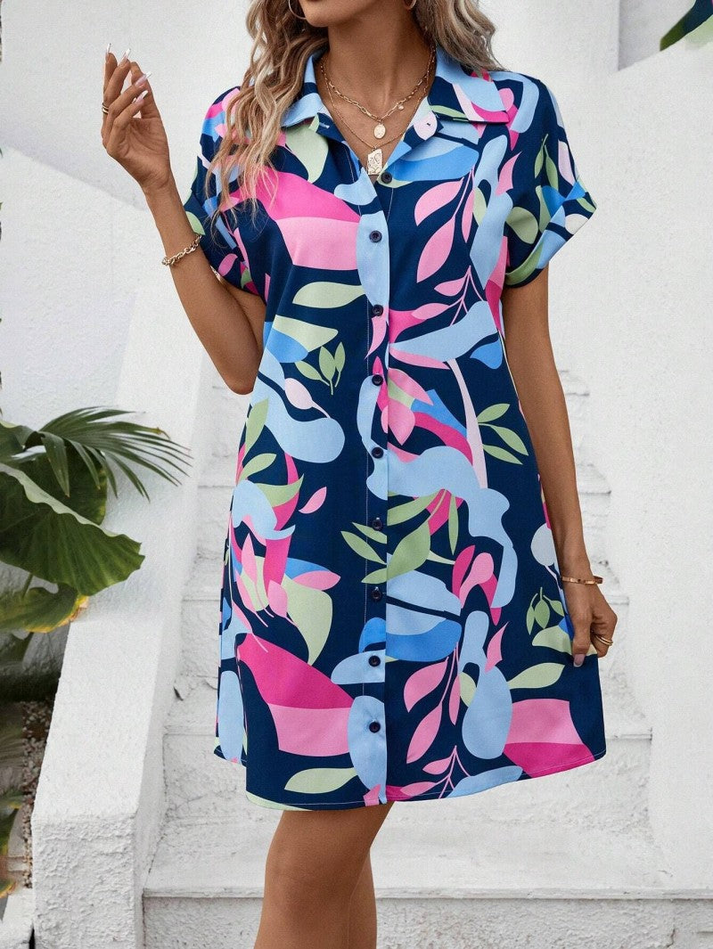 Tiana - Bedrucktes Hemdblusenkleid