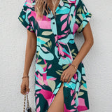 Tiana - Bedrucktes Hemdblusenkleid