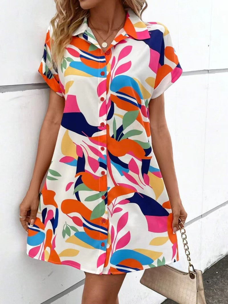 Tiana - Bedrucktes Hemdblusenkleid