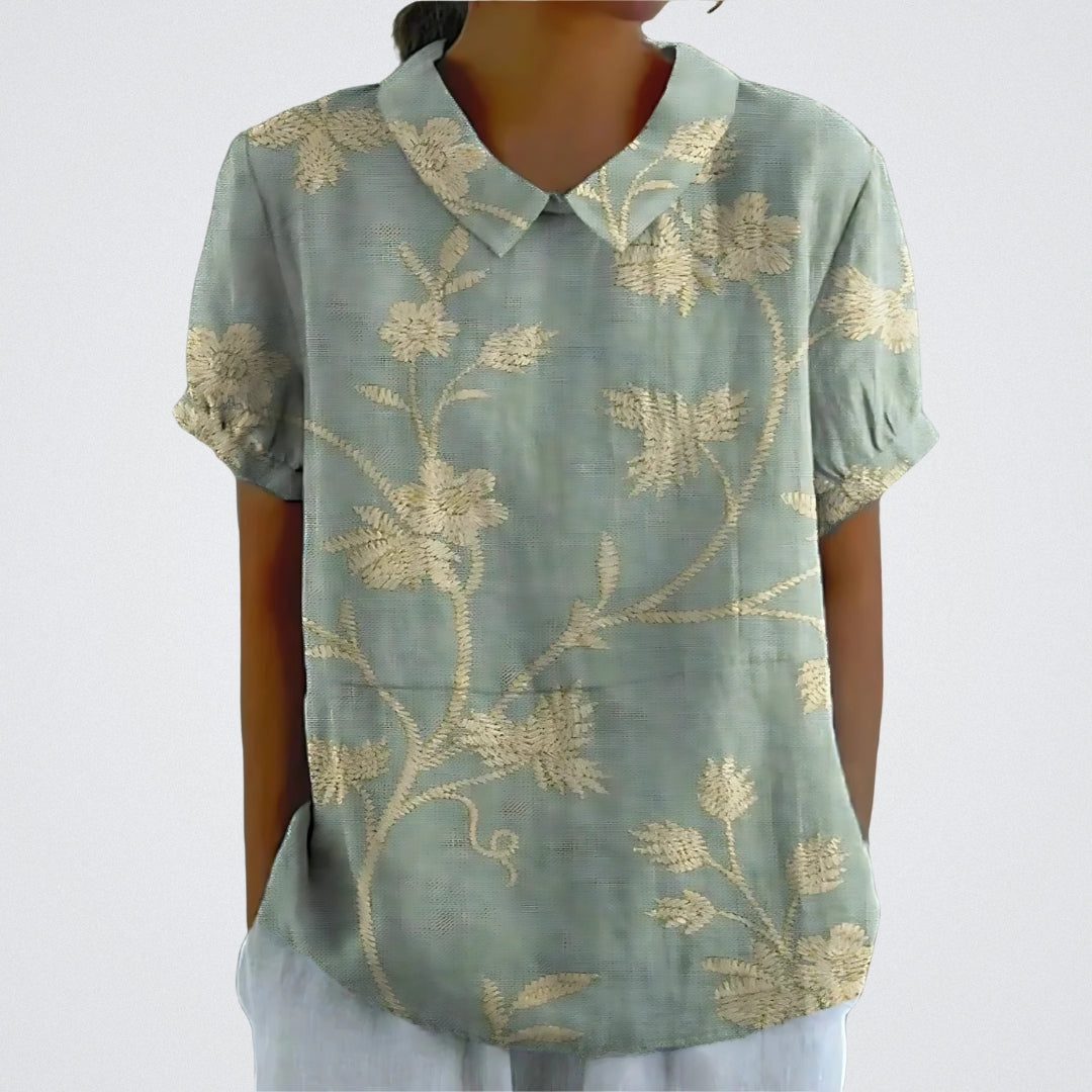 Lina™ - Stilvolle Bluse mit Blumenmuster