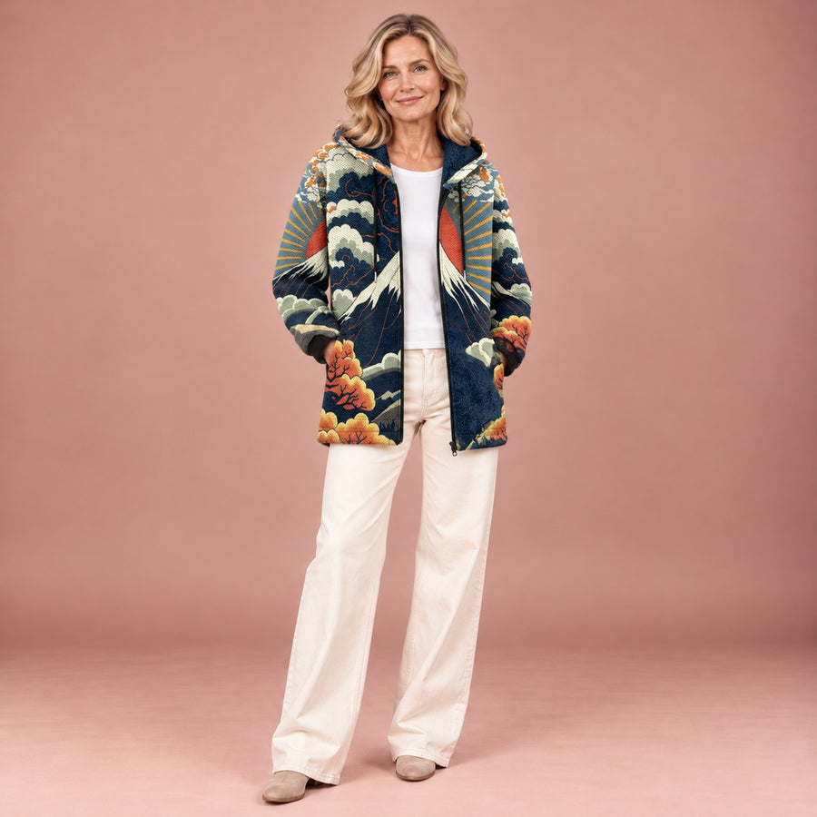 Marie – Jacke im Bergmorgen-Design