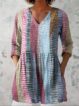 Rosemarie | Lange Bluse mit V-Ausschnitt