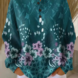 Nora | Pullover mit floralem Farbdesign