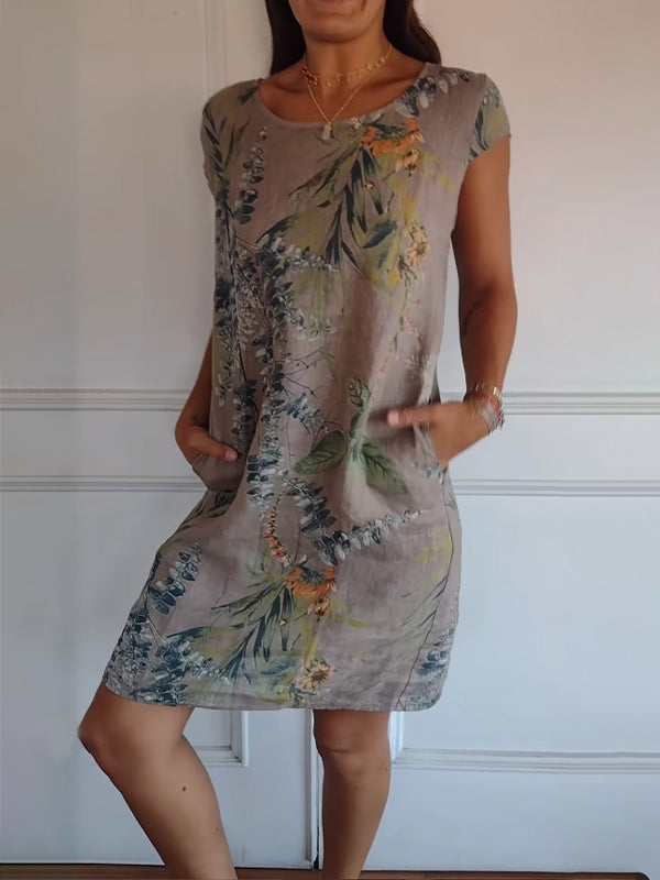 Ysella - Lässiges Bedrucktes Kleid