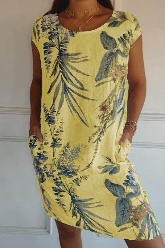 Ysella - Lässiges Bedrucktes Kleid