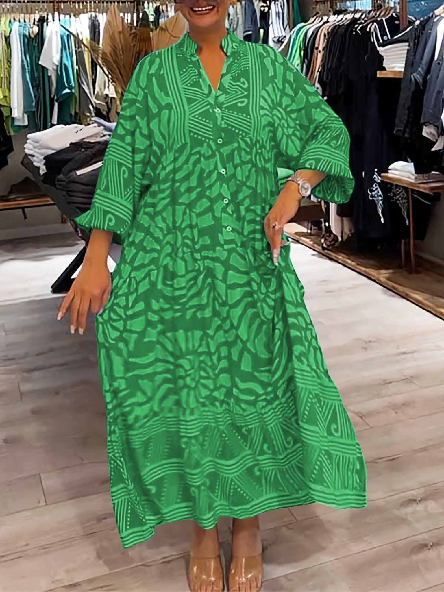 Carmilla - Lebhaftes Bedrucktes Kleid