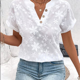 Dafne™ - Sommerblumen Lockere Bluse