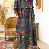 Isabelle | Ethnisches Patchwork-Kleid