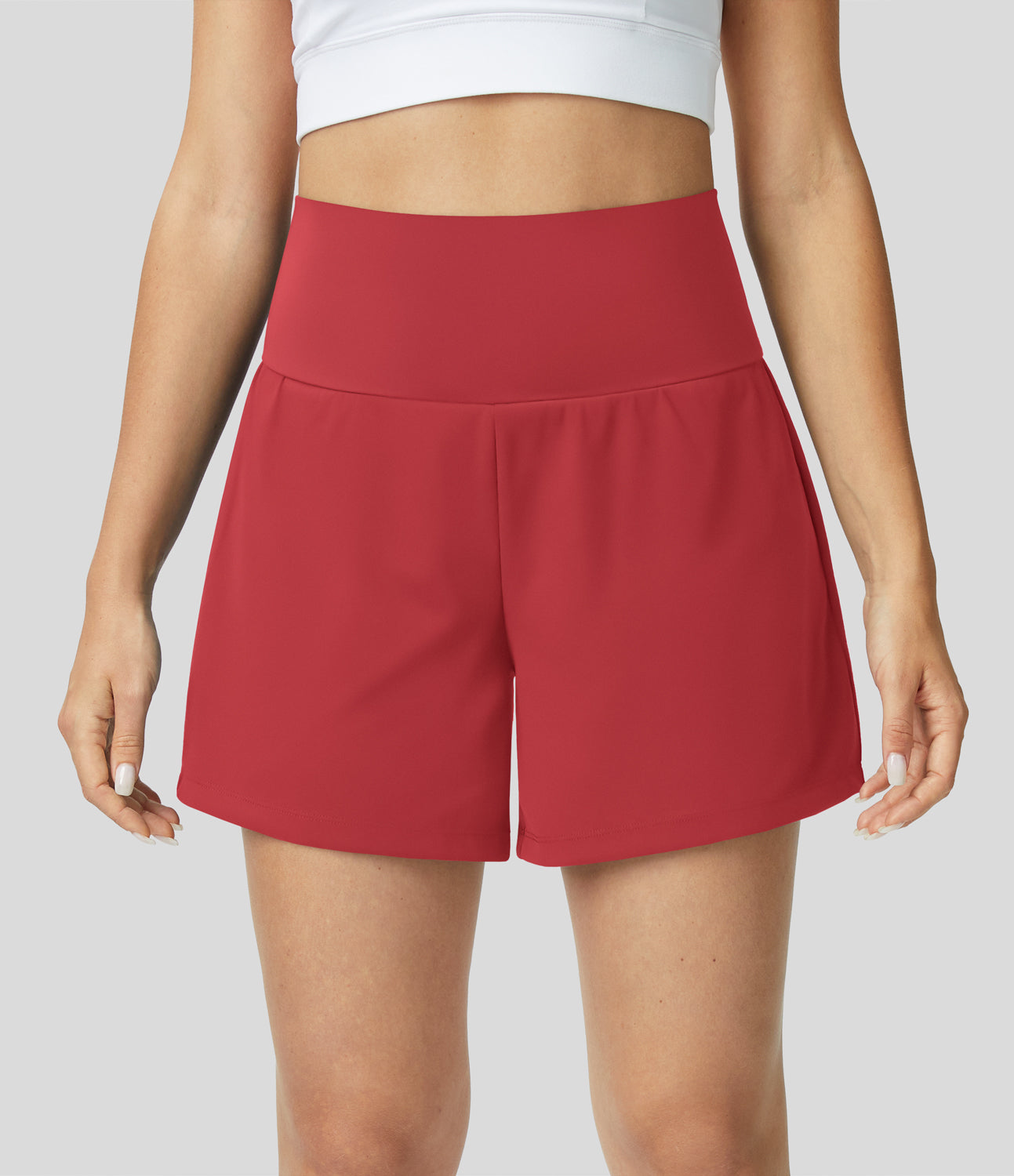 Luigia - 2 In 1 Yoga Shorts Mit Hoher Taille