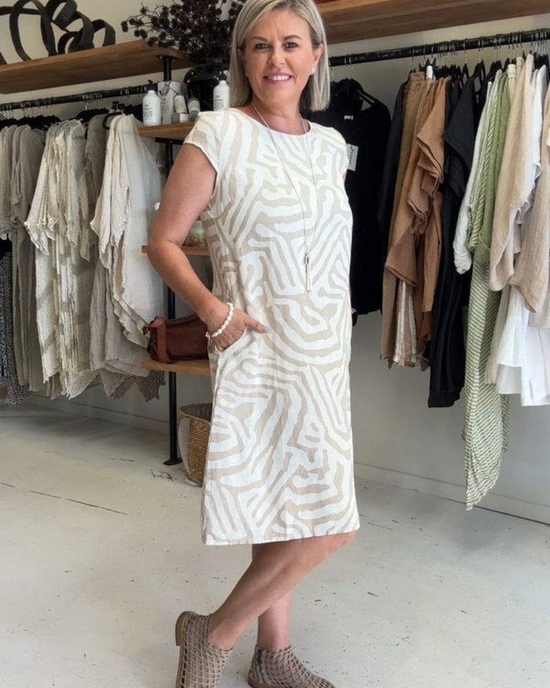 Avanille | Sommerkleid mit Rundhalsausschnitt