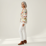 Mathilde | Pullover mit Herbstwald-Motiv