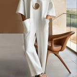 Emmy™ Stilvoller Kurzarm-Overall