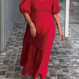 Juliana - Elegantes Kleid mit Puffärmeln