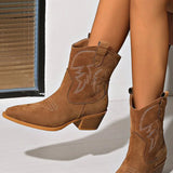 SPITZES WESTERN-ANKLE-Boot