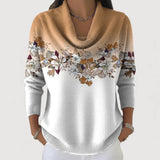 ALORA – Pullover mit floralem Muster und Cowl-Neck