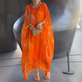 Paetyn | Maxikleid mit Rundhalsausschnitt und langen Ärmeln