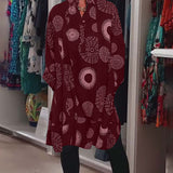 Marlene™ - Lässiges Kleid mit geometrischem Druck