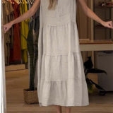 Aromea™ - Ärmelloses Leinenkleid