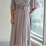 ELMA - Elegantes Midi-Kleid mit fließender Silhouette