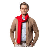 Roter Kaschmirschal mit weichem und warmem Material