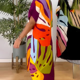 Rianna - Kleid mit abstraktem Druck