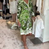 Moonie - Kleid mit Sonnenstrahlen-Druck