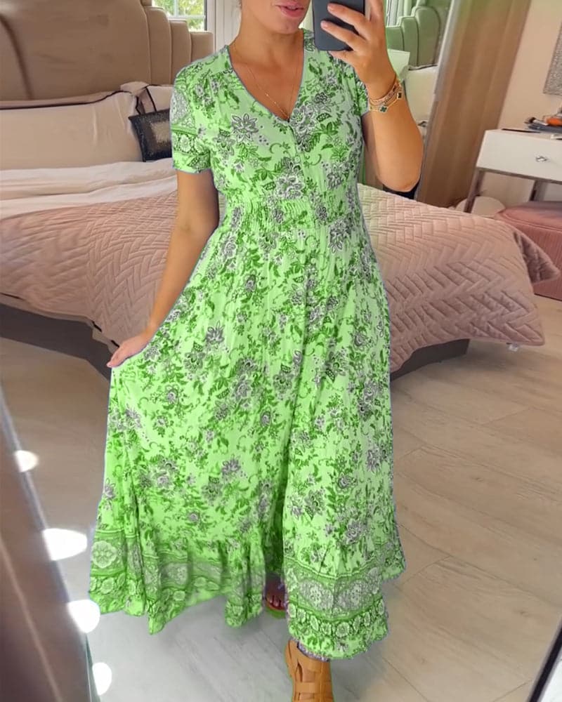 Connie - Floral Maxi Kleid