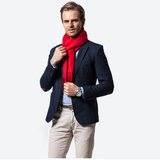 Roter Kaschmirschal mit weichem und warmem Material