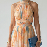 Elin | Weiches Halter Midi-Kleid