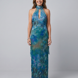 Juniper | Keyhole Halter Ärmelloses Maxikleid