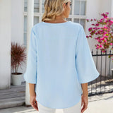 CARA - V-Ausschnitt Bluse