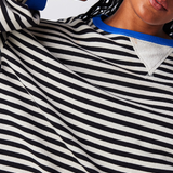 Amelia | Damen übergroß Gestreifter Pullover mit langen Ärmeln