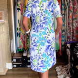 Federica™ - Kleid mit kurzen Ärmeln und floralem Druck