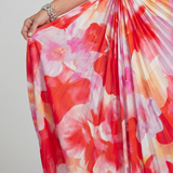 Taya | Ein Schulter Plissiertes Midi Kleid