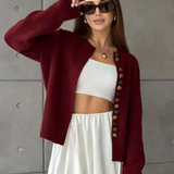 DER NOELLE | KNOPF-AKZENT CARDIGAN
