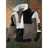 SILVORO | Fleece-Pullover mit hohem Kragen