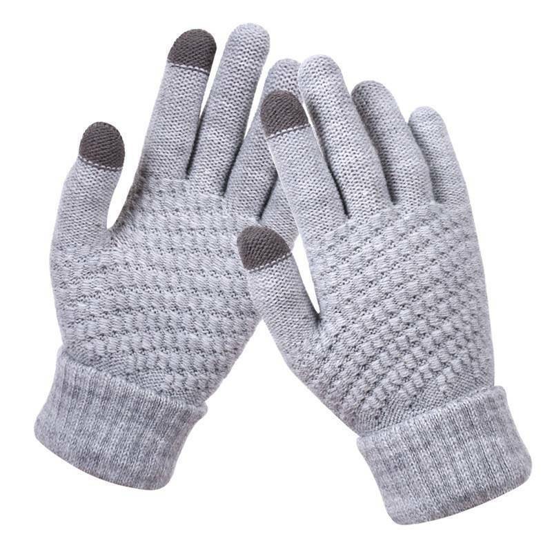 Gestrickte Touchscreen-Handschuhe für Damen