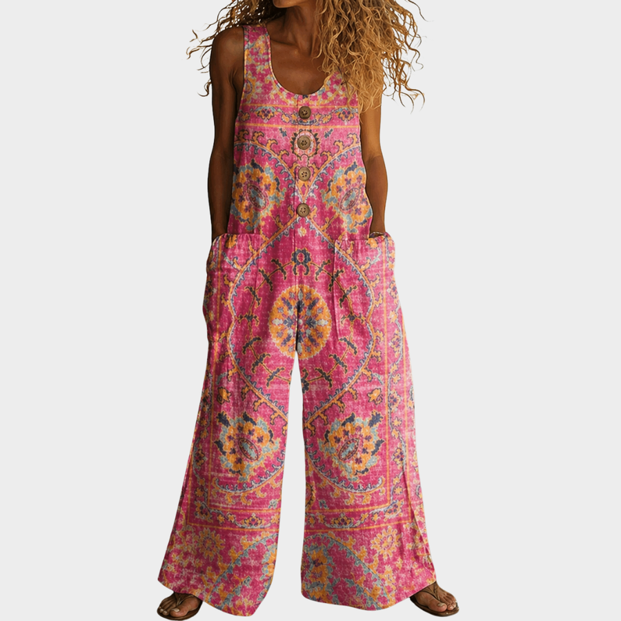 Käthe-Luise | Fließender bedruckter Jumpsuit