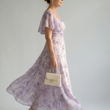 Vaelis | Midi-Kleid mit Flatterärmeln