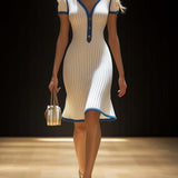 Ellena™ - Elegantes Fishtail Midi Kleid