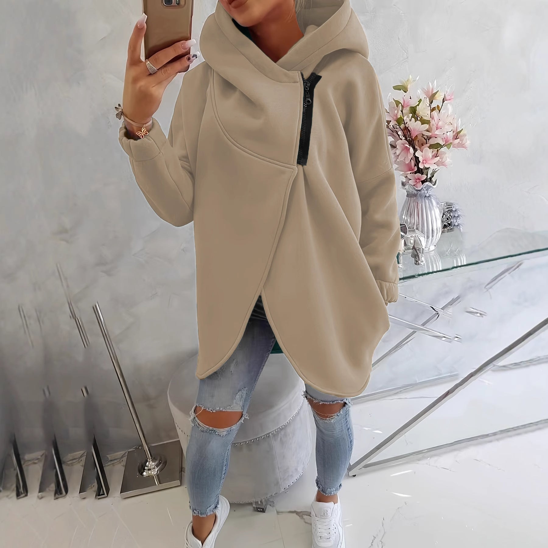 Emma™ - Bequemer Zip-Up Hoodie