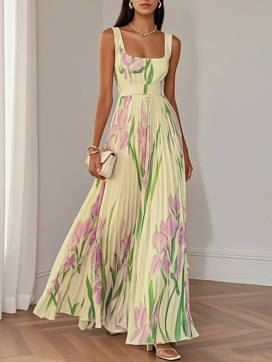 Mary™ - Elegantes Plissee-Maxikleid