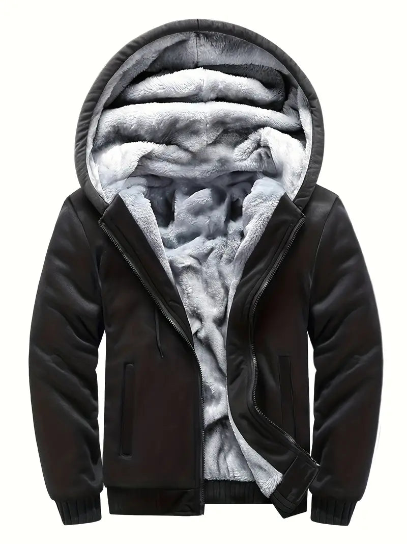 Noah - Warme Herren Fleecejacke Mit Kapuze