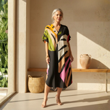 Rianna - Kleid mit abstraktem Druck