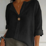 Angela™ | Legere V-Ausschnitt Bluse