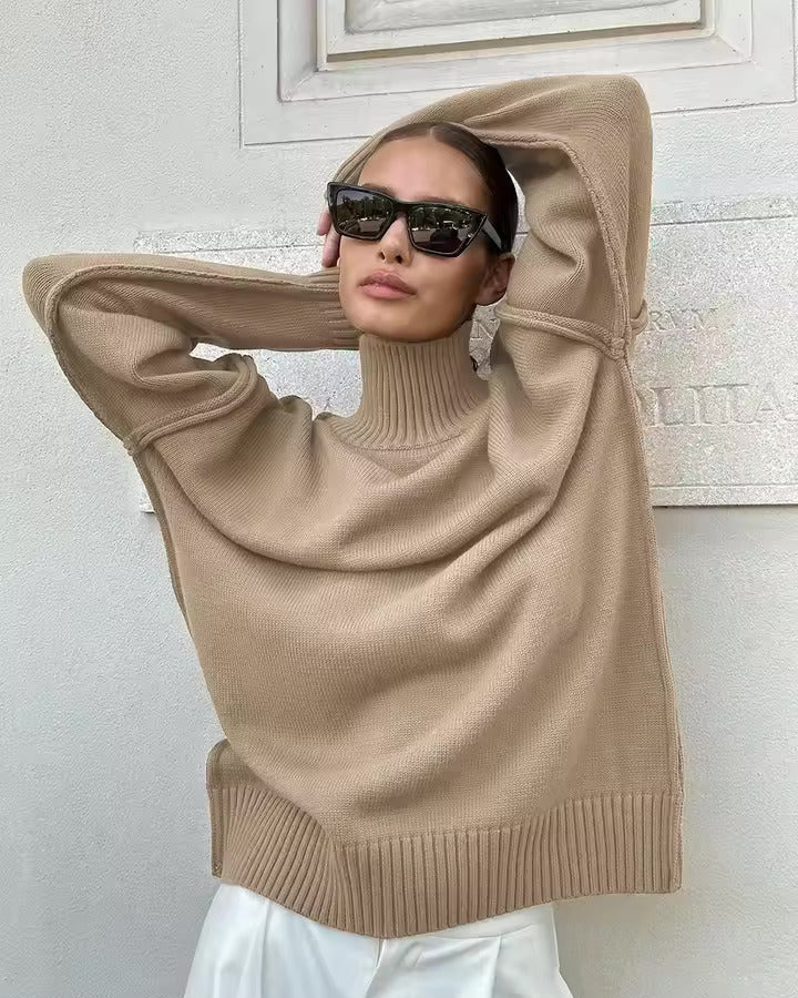 Isabella - Gestrickter Rollkragenpullover