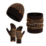 3-teiliges Winterset mit Mütze, Handschuhen und Schal