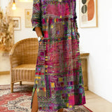 Isabelle | Ethnisches Patchwork-Kleid