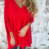 Hannah – V-Ausschnitt Pullover