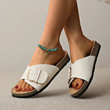 Verstellbare Schnallenriemen Orthopädische Flache Sandalen
